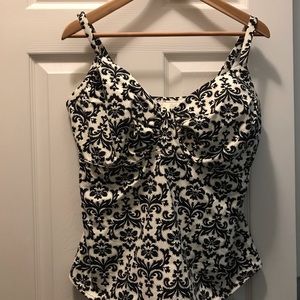 Lands End Tankini Top Swimsuit